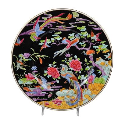 Rare Wedgwood Fine Bone China Argus Pheasant W1735 Plate by Daisy Makeig-Jones. This visually 