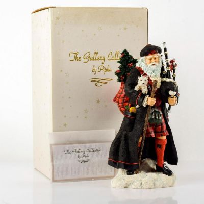Pipka The Gallery Collection Figurine, Scottish Santa. Scottish Collection. Limited edition 