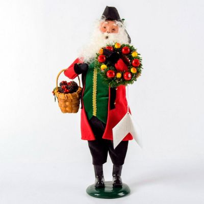 Byers Choice Figurine, Williamsburg Holiday Man. Handcrafted Williamsburg Christmas series 