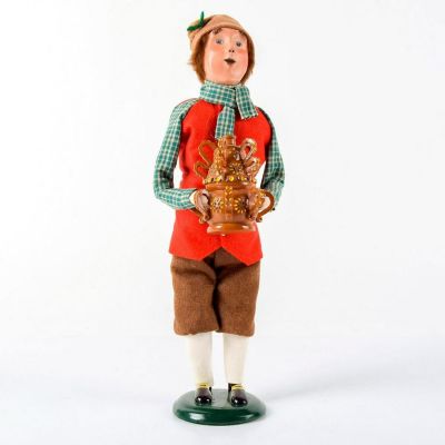 Byers Choice Figurine, The Carolers, Man with Wassail. Handcrafted figurine of a Wassail drink 