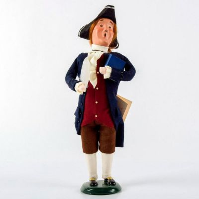 Byers Choice Figurine, Williamsburg Thomas Jefferson. Handcrafted Williamsburg Christmas series 