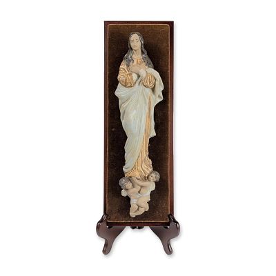 Lladro Holy Virgin Immaculate Conception Plaque. Lladro, Spain. Religious wall plaque in bisque 