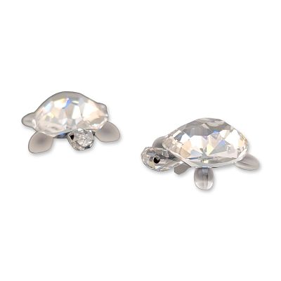 Pair of Swarovski Crystal Baby Tortoises Figurines. Swarovski pair of baby tortoise figurines in 