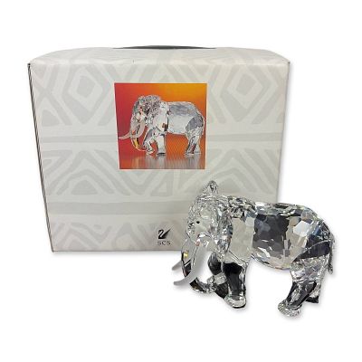 Swarovski SCS 1993 Annual Edition Crystal Elephant Figurine. Swarovski Inspiration Africa 
