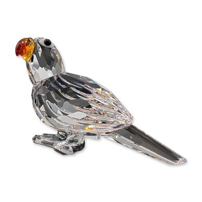 Swarovski Faceted Crystal Parrot Figurine. Swarovski faceted lead crystal figurine depicting a 