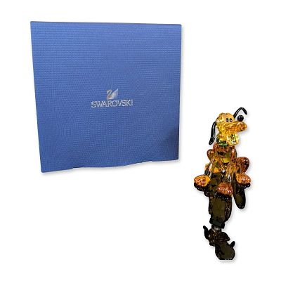 Swarovski Crystal Pluto Disney Figurine. Swarovski Disney collection Pluto figurine in faceted 