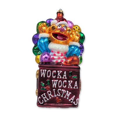 Christopher Radko Fozzie Bear Wocka Wocka Glass Ornament. Christopher Radko Jim Henson Muppets 