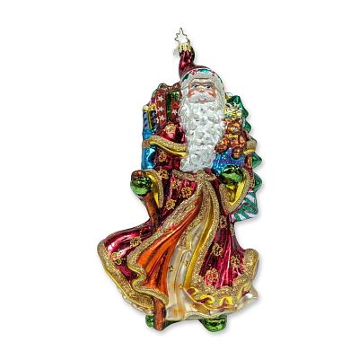 Christopher Radko Glass Santa Claus Ornament. Christopher Radko hand-crafted glass Christmas 