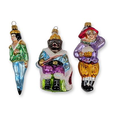 3pc Christopher Radko Nutcracker Suite II Glass Ornaments. Christopher Radko. Trio of hand-blown 