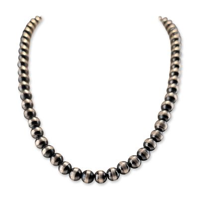 Southwestern Navajo Pearl Sterling Silver Necklace. Southwestern Navajo Pearl style sterling 