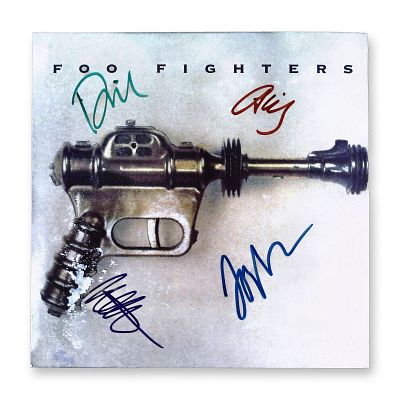 Signed Foo Fighters Self-Titled Debut Album Vinyl LP with Certificate of Authenticity. The lot 