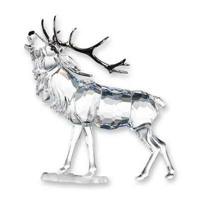 Swarovski Crystal Figurine, Stag. Swarovski crystal figurine titled Stag, designed by Adi 