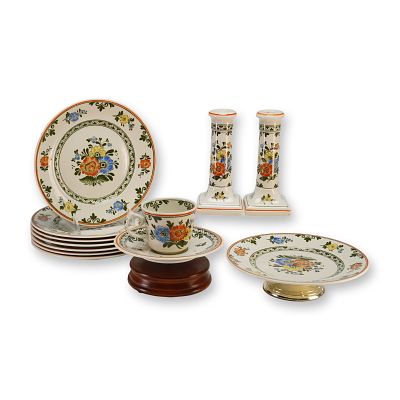 An 11-Piece Collection of Villeroy and Boch Alt Amsterdam Vitro-Porcelain Tableware. This 