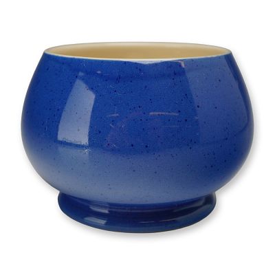 Moorcroft Powder Blue Speckled Sugar Bowl. Moorcroft pottery open sugar bowl in the Powder Blue 