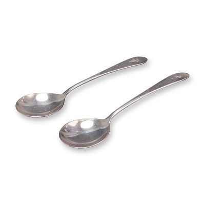 A Pair of International Silver Co. Silver-Plated Spoons. A pair of silverplated spoons by the 