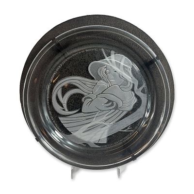 Michael Yates Morgantown Crystal Angelica Collector Plate. Michael Yates for Morgantown Crystal. 