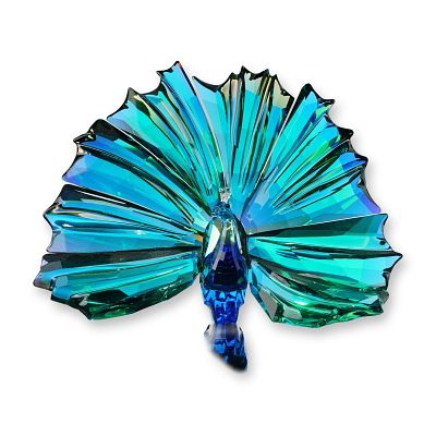 Swarovski 2015 SCS Annual Edition Crystal Figurine, Arya Peacock. Swarovski Crystal Society 