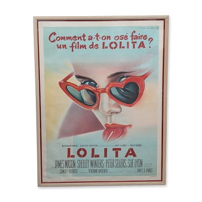 Roger Soubie (French 1898-1984) Original 1962 French Lolita Movie Poster. Original French 