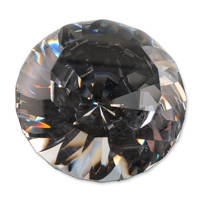 Swarovski Silver Crystal Swirled Chaton Paperweight. Swarovski Silver Crystal paperweight 