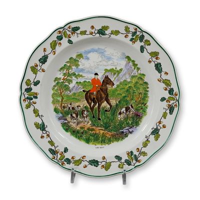 Wedgwood Etruria Meynell Hunt Pattern Plate Lost Scent. A Wedgwood earthenware plate from the 
