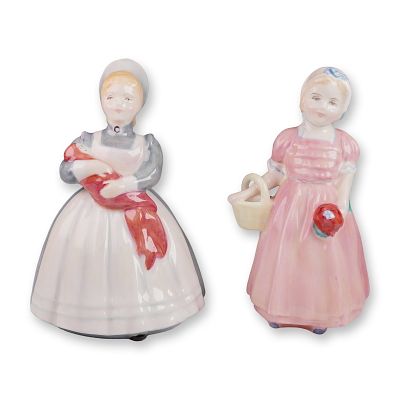 2pc Royal Doulton Figurine Grouping Tinkle Bell HN1677 and Rag Doll HN2142. This charming 