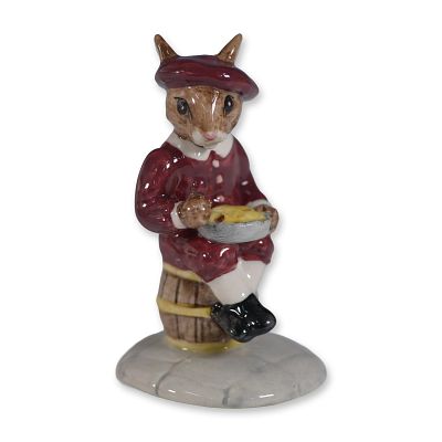 Royal Doulton Bunnykins Figurine, Little Jack Horner DB221. Charming Royal Doulton Bunnykins 