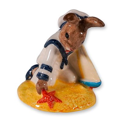 Royal Doulton Bunnykins Figurine, Sailor Bunnykins D166. Royal Doulton Bunnykins figurine titled 