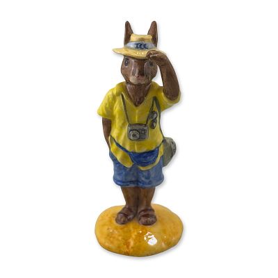Royal Doulton Tourist Bunnykins Figurine DB 190. Royal Doulton Tourist Bunnykins porcelain 