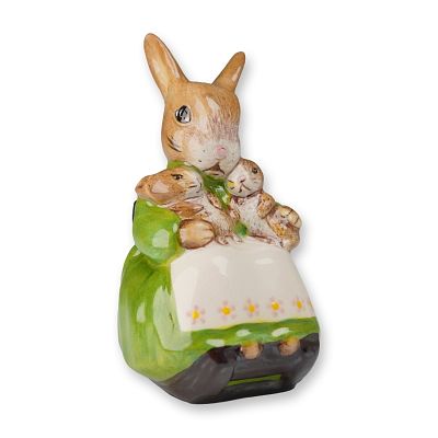Royal Doulton Beatrix Potter Prototype Figurine, Mrs Rabbit and Bunnies. Royal Doulton Prototype 