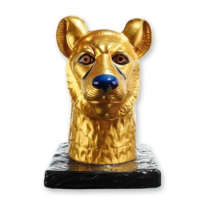 Boehm USA Porcelain Tutankhamun Collection Bust, Cheetah Head. Limited edition Boehm porcelain 