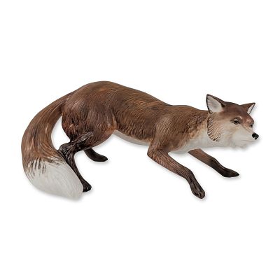 Cybis Rare 1963 Fox Figurine, Model 624. Issued in 1963. Cybis hand-painted bisque porcelain 