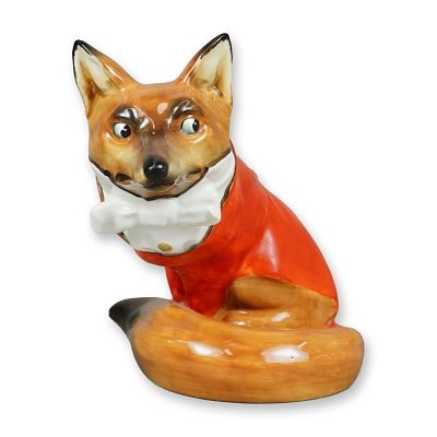 Royal Doulton Porcelain Figurine, Fox in Hunting Dress HN100. Designed by Charles Noke, a 