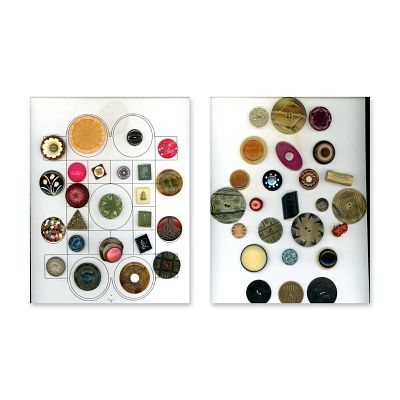 A SELECTION OF OLD CELLULOID BUTTONS. 49 S/M/L 20th century assorted styles and techniques. This 