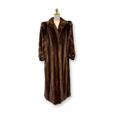 Guy Laroche Karabelas Mahogany Mink Coat. Guy Laroche full-length mink fur coat manufactured by 