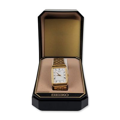 Vintage Seiko Quartz Tank Style Dress Watch. This vintage Seiko quartz dress watch features a 