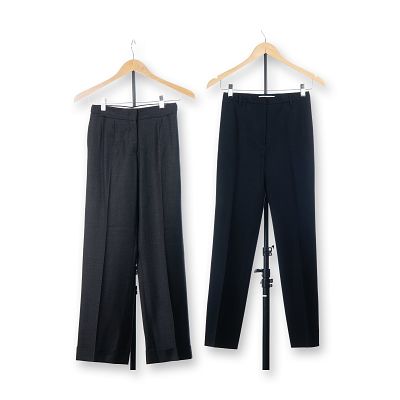 2pc Women's Designer Trousers by Pringle of Scotland and Jil Sander. This lot features two pairs 