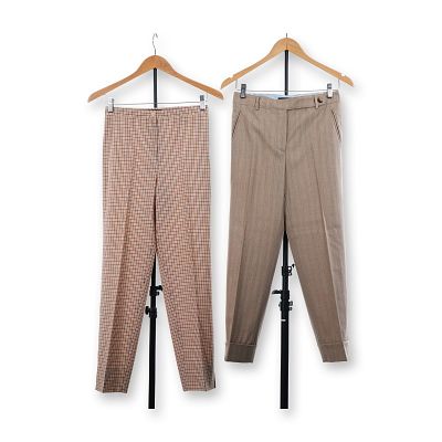 2pc Women's Designer Pants by Incotex and Piazza Sempione. This lot consists of two pairs of 