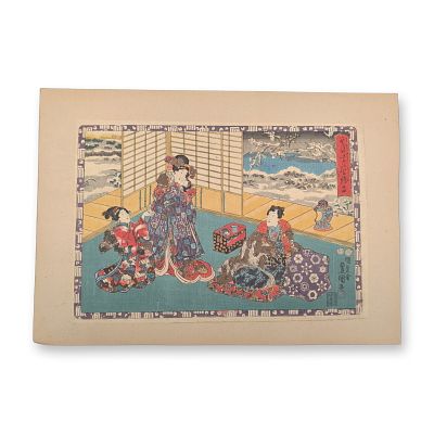 Utagawa Kunisada (Toyokuni III) (Japanese, 1786-1865) Woodcut on Paper from Faithful Images of The. 