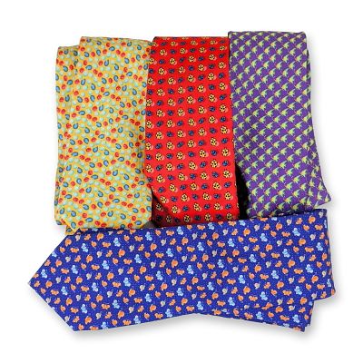 4pc Battistoni Roma Silk Neckties. This four-piece collection of premium Italian neckties is 