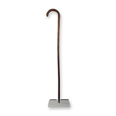 Wooden Crook Handle Walking Cane. This vintage wooden cane is constructed from a single piece of 