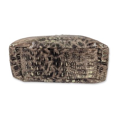 Claudia Firenze Italian Croc-Embossed Metallic Leather Tote. Claudia Firenze. Large tote-style 