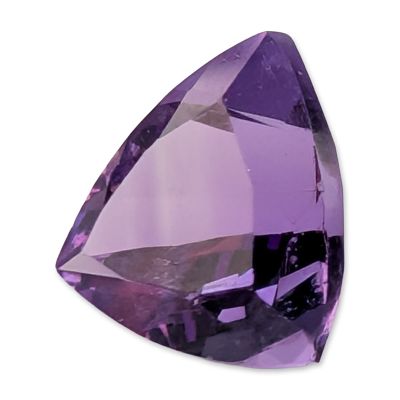 Trillion Cut Purple Amethyst Loose Gemstone. Trillion brilliant cut amethyst gemstone of a 