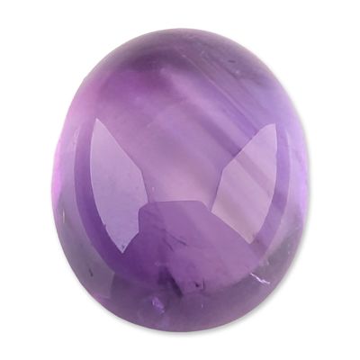 Oval Cabochon Purple Amethyst Gemstone. Oval cabochon gemstone which appears to be natural 