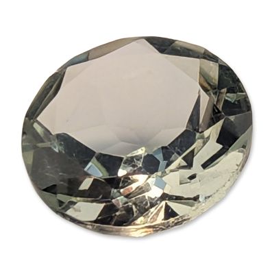 Loose Oval Cut Pale Green Amethyst Gemstone. Oval cut loose gemstone. The stone appears to be a 