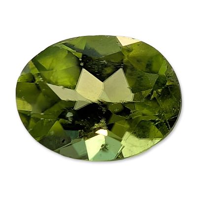 Oval Cut Peridot Loose Gemstone. Oval modified brilliant cut loose gemstone in peridot 