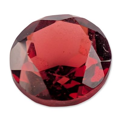 Oval Mixed Cut Red Garnet Faceted Gemstone. Loose faceted gemstone in an oval mixed cut. The 