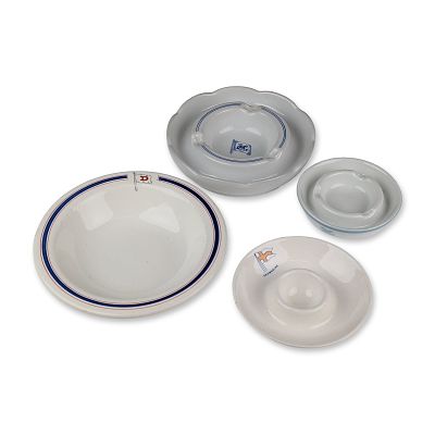 4pc Rosenthal, Bauscher Weiden, Continental, and Globe Pottery Maritime Shipping Line Ceramics. 