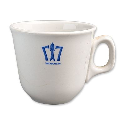 Ridgway Steelite WRAC Vitreous China Cup. English, 1970, Ridgway Steelite. Vitreous china cup in 