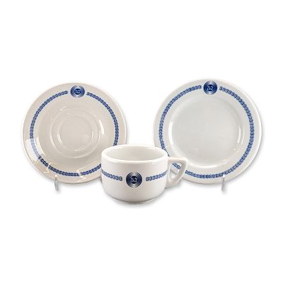 3pc Richard Ginori and Royal Doulton for Sun Line Cruises Cup, Saucer and Plate. Sun Line 