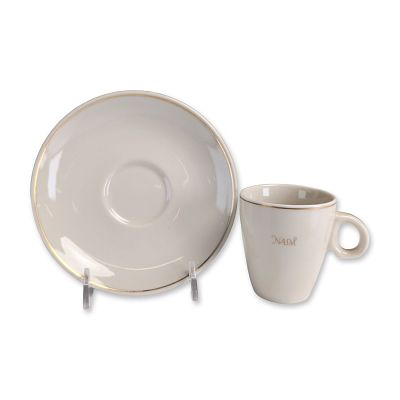 2pc Holland-America Line Mosa Maastricht NASM Cup and Saucer. Mosa Maastricht demitasse cup and 
